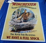 Winchester Drummer Grouse Metal Sign