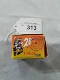 1 Box of Tiger 20ct.  7.62x39