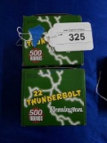 2-500ct Bricks of Remington .22 Thunderbolt
