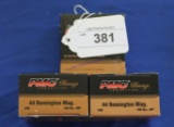 3-25ct boxes of PMC .44mag
