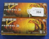 2-Boxes 20ct Federal .300 WSM 165gr Rifle