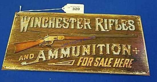 Metal Sign-Winchester Rifles