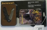Browning Folding Knife in Tin  NEW!