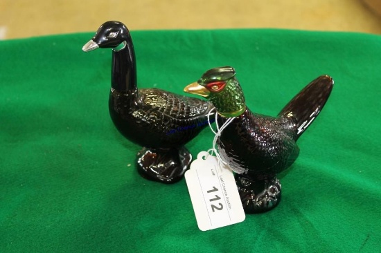Avon Decanters Pheasant and Goose