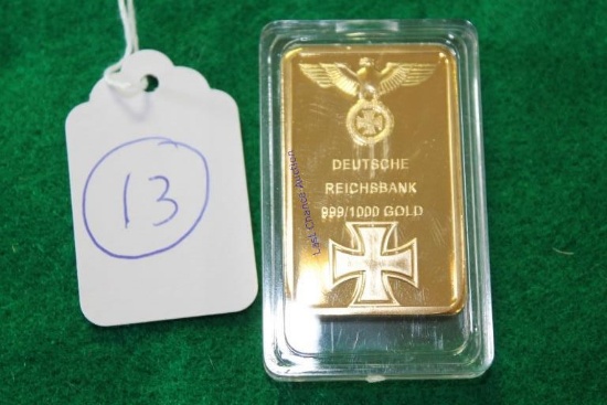 FACSIMILE German WWII Deutsche Reichbank Gold