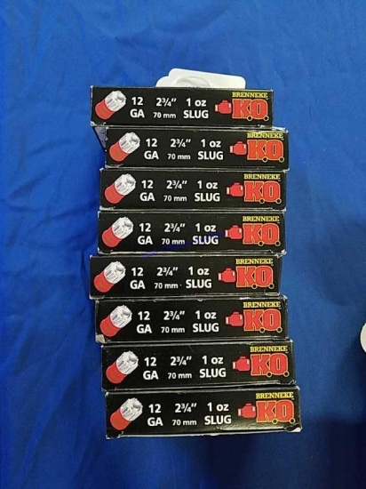 8-Boxes of 2 3/4 12ga Slug 5ct