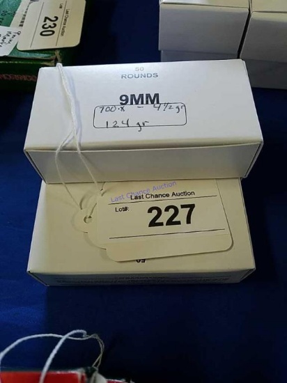 3-Boxes of 50ct 9mm Luger