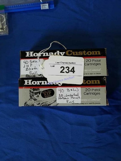 2-20ct Boxes of .40 S&W JHP