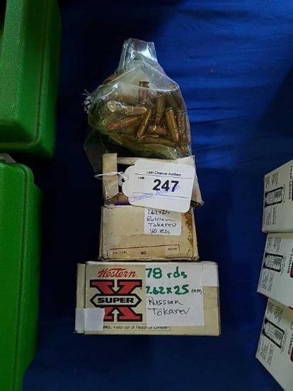 147 Rounds of 7.62x25 Tokarev one price.