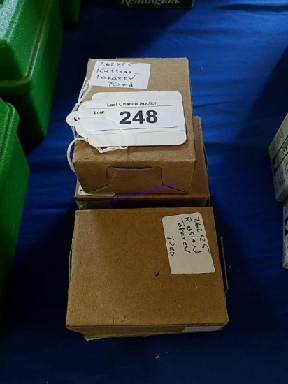 5-70ct Boxes of 7.62x25 Tokarev