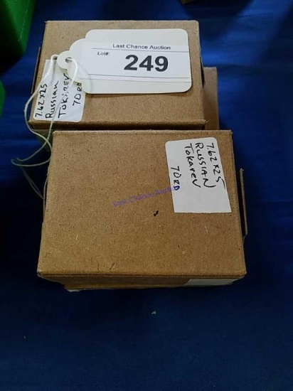 4-70ct Boxes of 7.62x25 Tokarev