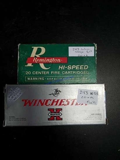 2-Boxes of 20ct  .243 WSM