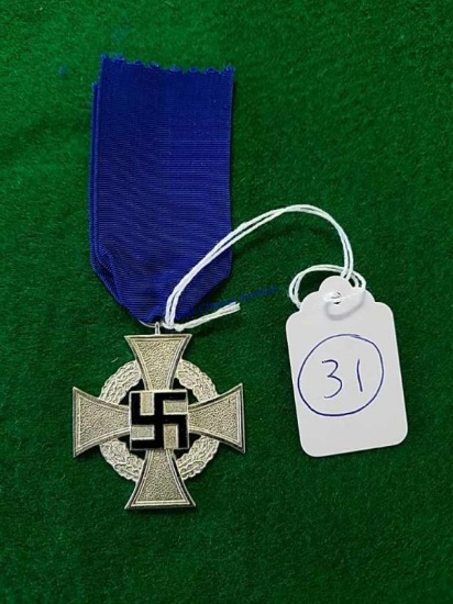 German WWII NSDAP 25 Year Faithful Service Cr