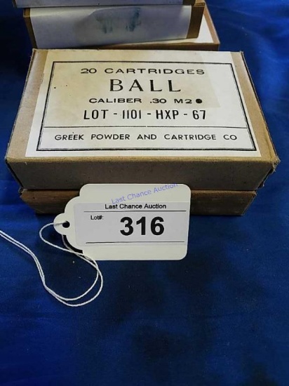 2-20ct Boxes of .30cal