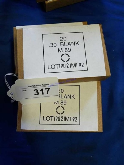 5-20ct Boxes of .30cal BLANKS