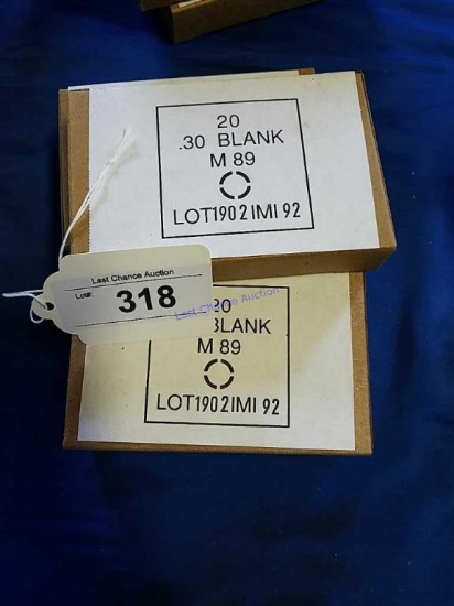 5-20ct Boxes of .30cal BLANKS