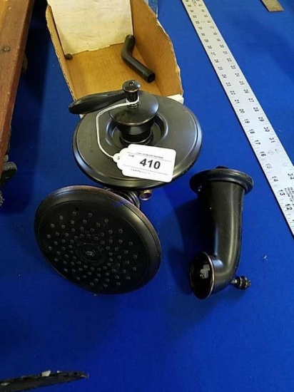 Oiled Brass Shower Head, Faucet and Control