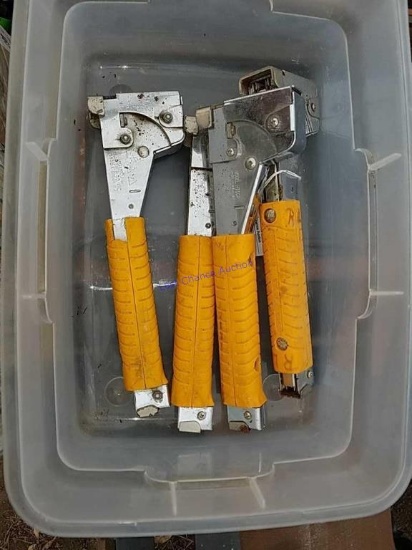 Tub of 4 Impact Staplers
