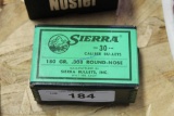 1-100ct Box of Sierra 180gr .308 Round Nose