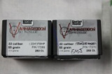 2 Boxes of 250ct 22cal .22455gr Nosler