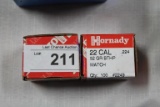 2-Boxes of 100ct .22cal .224 53gr HP