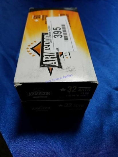 2-Boxes of 50ct .32auto Armscor