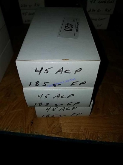 3-50ct boxes of .45 ACP