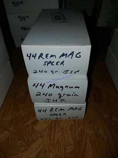 3-Boxes of .44 Rem Mag