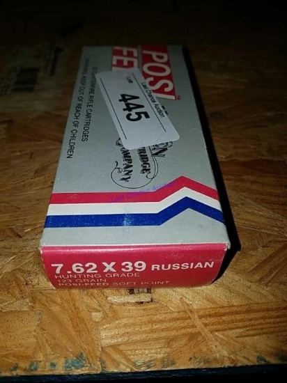 1-20ct box of 7.62x39