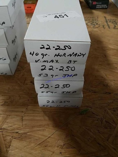 4-20ct Boxes of 22-250