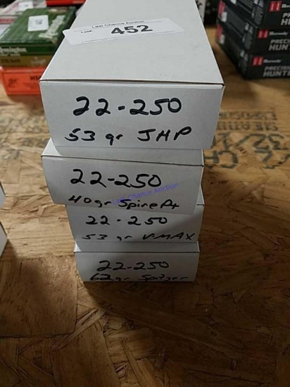 4-20ct Boxes of 22-250