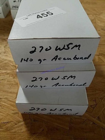 3-20ct Boxes of .270wsm