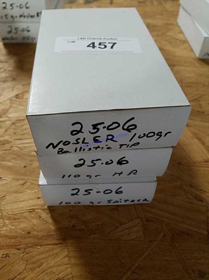 3-20ct Boxes of .25-06