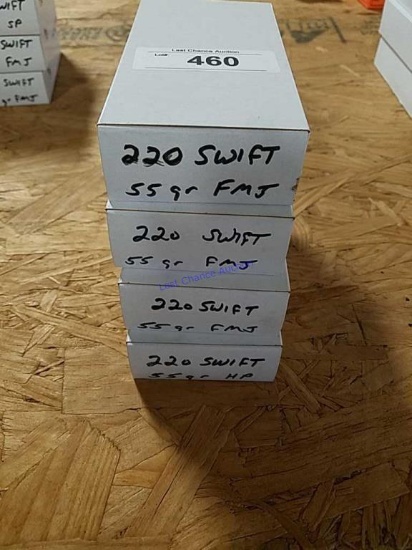 4-20ct Boxes of 220swift