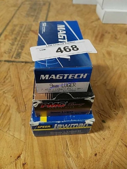 3-50ct Boxes of var 9mm