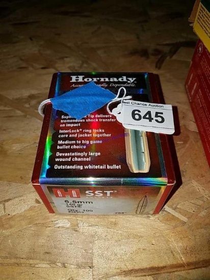 100ct of Hornady SST 6.5 140gr Bullets