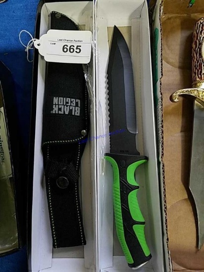Black legion Knife with Sheath