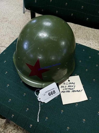 Vintage Red Army Metal Helmet