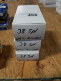 3-50ct Boxes of .38 Special WAX rounds