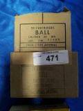 3-20ct Boxes of .30cal M2 Ammo