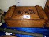 Dovetail Wood Ammo Box with Elk  (SM)