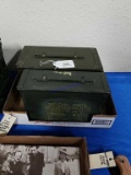 Two Military Ammo Boxes