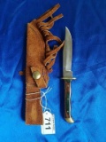 Old Smoky Knife in Leather Sheath