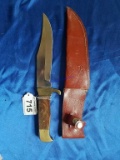 Hunting Knife in Spider Sheath