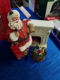 Coke Santa with Fireplace and Sack of Toys