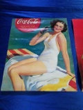 Lot of Coke Wall Decor, Trays, and Posters