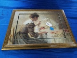 Antique Picture with Mom and Child