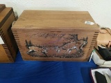 Dovetailed Ammo Box with Buck Deer Graphics