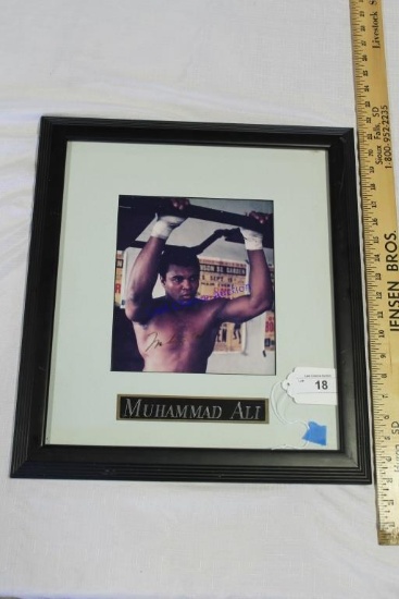 Muhammad Ali Autographed Photo Framed