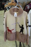 Extremely Cool Vintage  Knit Hunting Sweater